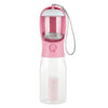 Portable Dog Water Bottle with Poop Bag Dispenser & Pet Feeder