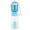 Portable Dog Water Bottle with Poop Bag Dispenser & Pet Feeder
